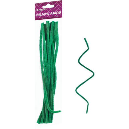 Druciki kreatywne zielone 6mm, dł.30cm (15) FANDY 170-2547