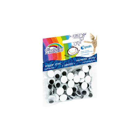 Oczka ruchome samoprzylepne 12mm (80 sztuk) FIORELLO GR-KE80-12 170-2270