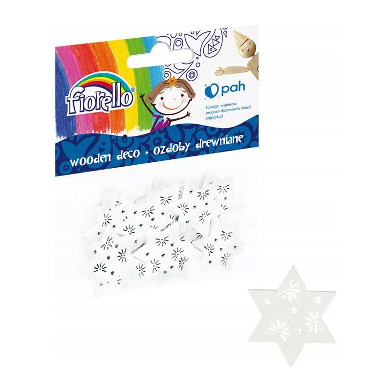Ozdoby drewniene FIORELLO GR-WD811 gwiazdki 29mm (15) 170-2530