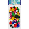Pompony metalizow. mix (76szt) PM-5512 ALIGA