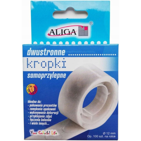 Kropki samop. dwustronne przeźr. 10,5 mm PSD-3488 ALIGA