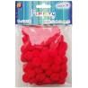 Pompony POM-403 czerwone 2cm (60szt.) ALIGA