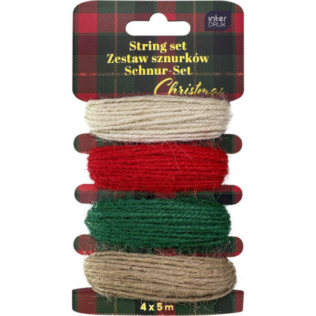 Zestaw sznurków 4x5m Christmas INTERDRUK