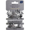 Zestaw tasiemek 3x1m SREBRNY Satin Gold INTERDRUK