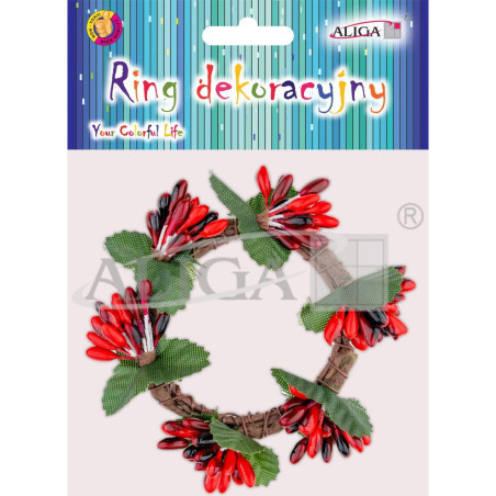 Ring dekoracyjny roz. ok. 10cm. op. 1szt. DPG-5944 ALIGA