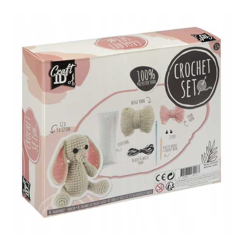 Zestaw do szydełkowania KRÓLIK 12x9x12cm CR1702/GE GRAFIX