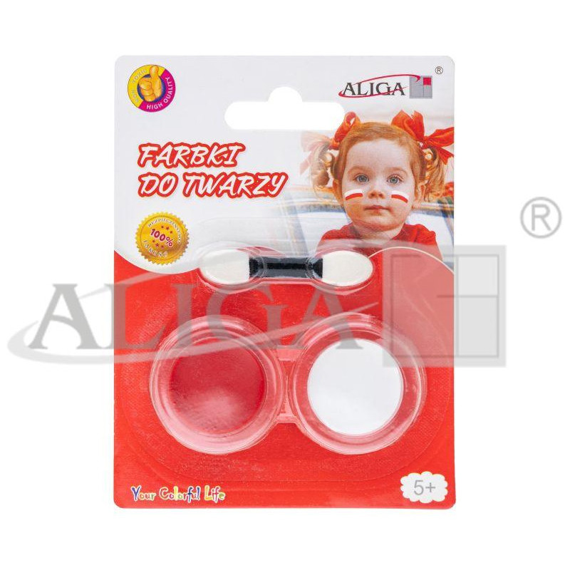 Farby do malowania twarzy i ciała (2 farby i aplikator) FA002 ALIGA