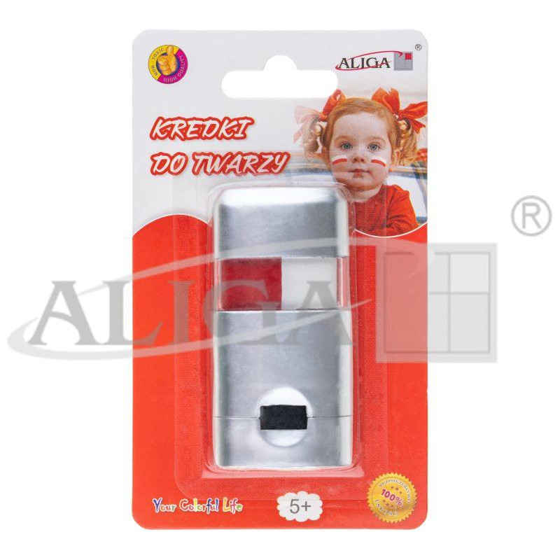 Kredki w sztyfcie do malowania twarzy i ciała BARWY NARODOWE FC-2 ALIGA