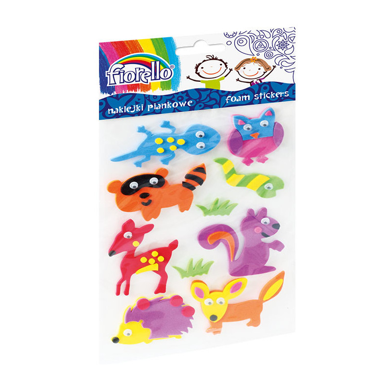 Naklejki piankowe FIORELLO GR-NP133 zwierzęta leśne