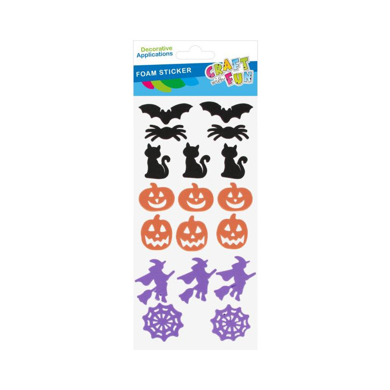 Naklejki piankowe Halloween mix 18szt. 572679 CRAFT WITH FUN