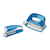 Zszywacz + dziurkacz LEITZ WOW mini 10 kartek niebieski metalik 55612036
