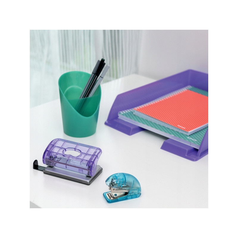 Zszywacz mini Rapid Colour`Breeze F4 10 kartek lawendowy 5001532 RAPID