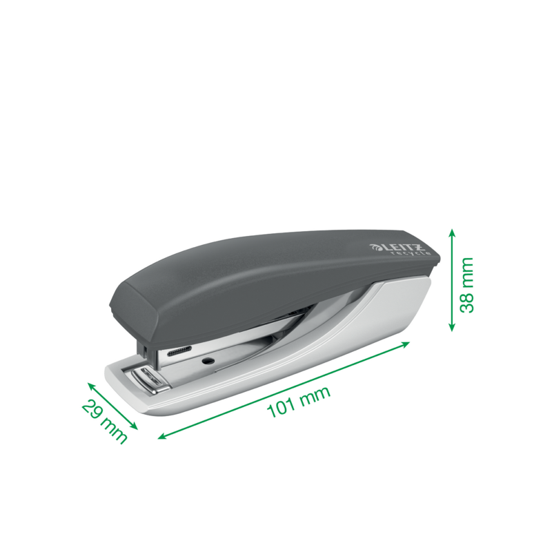 Zszywacz mini NeXXt Recycle 10 kartek czerwony 56170025 LEITZ
