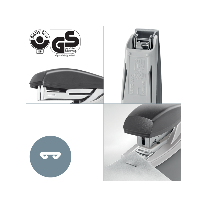 Zszywacz mini NeXXt Recycle 10 kartek czerwony 56170025 LEITZ