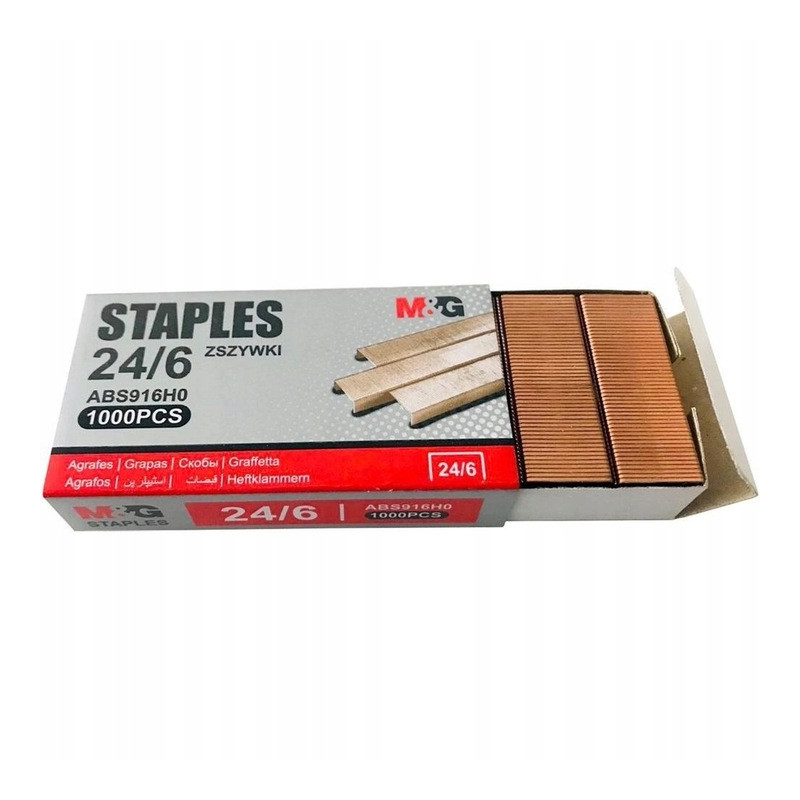 Zszywki M&G 24/6 miedziane