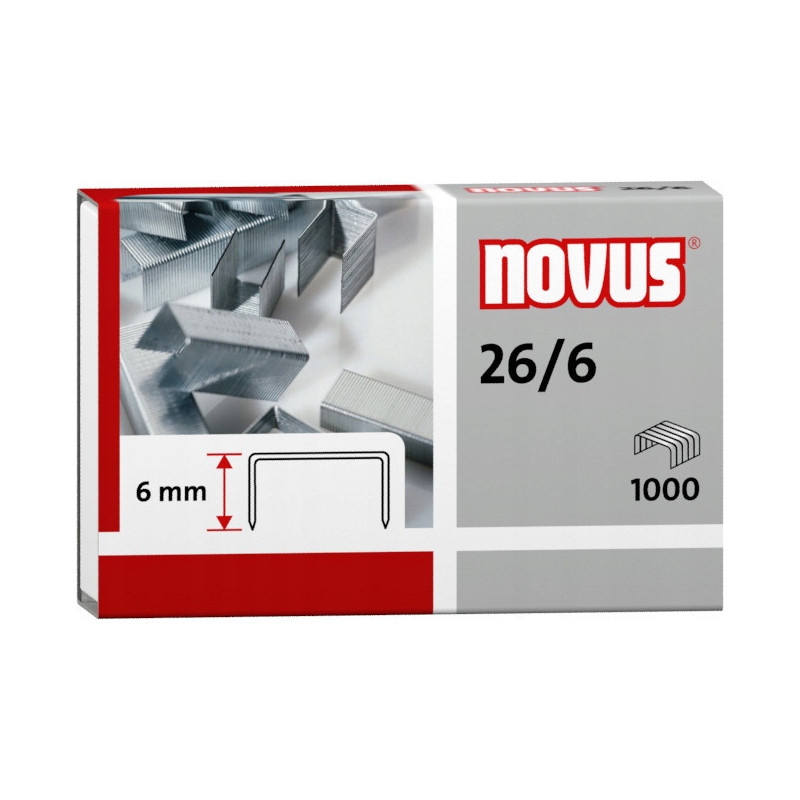 Zszywki 26/6 NOVUS (1000szt) 040-0056