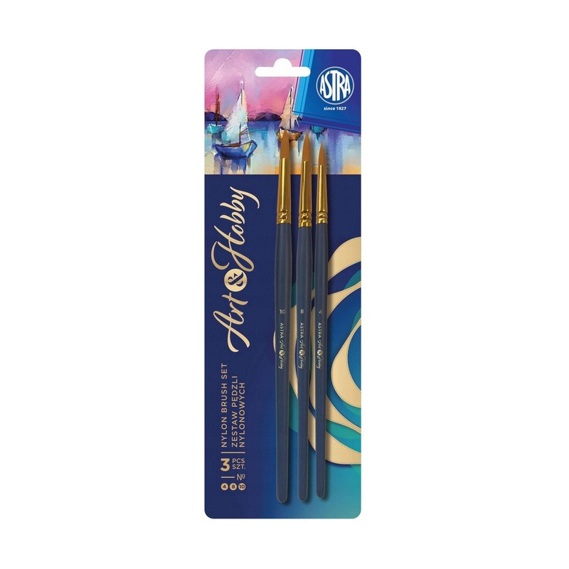 Zestaw pędzli nylonowych ASTRAPEN Art&Hobby 5szt. 315024011