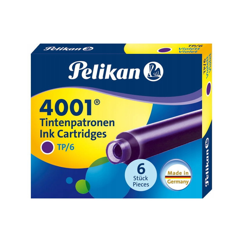Naboje krótkie fioletowe TP/6 301697 PELIKAN