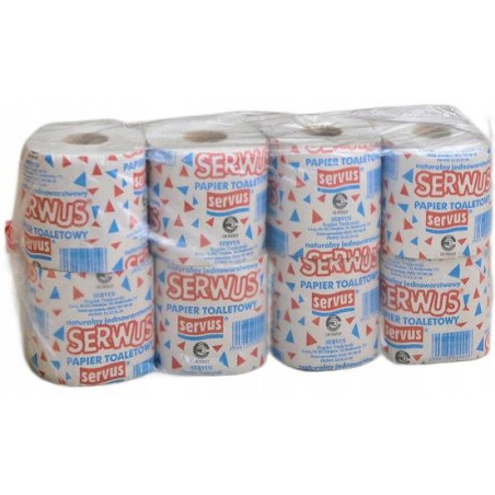 Papier toaletowy SERWUS ( 8 rolek) 36m szary 1 warstwa