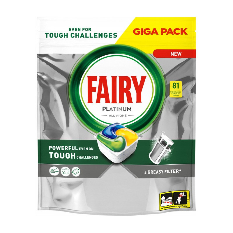 Kapsułki do zmywarki FAIRY PLATINUM (81 sztuk)