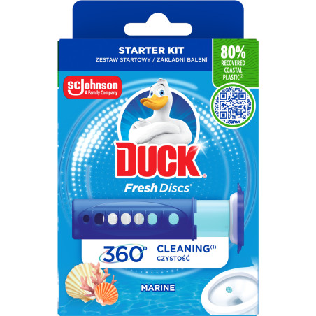 Żelowy krążek do WC z dozownikiem 36ml DUCK Marine