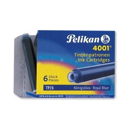 Naboje krótkie niebieskie TP/6 301176 PELIKAN