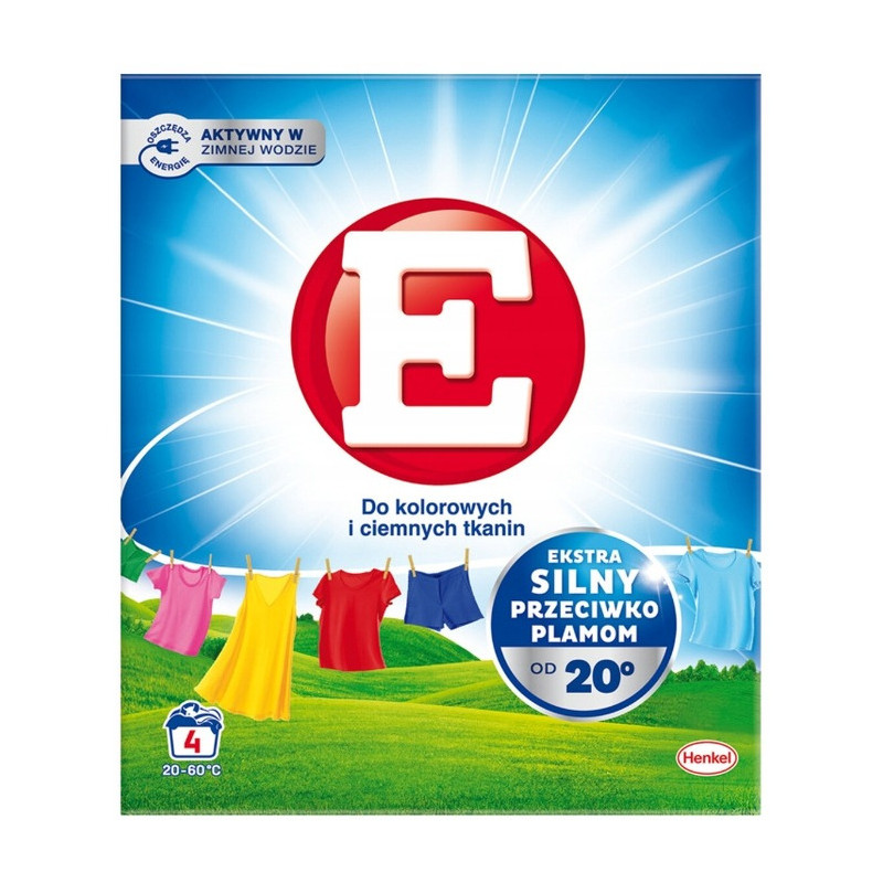 Proszek do prania "E" 220g do kolorowych i ciemnych tkanin