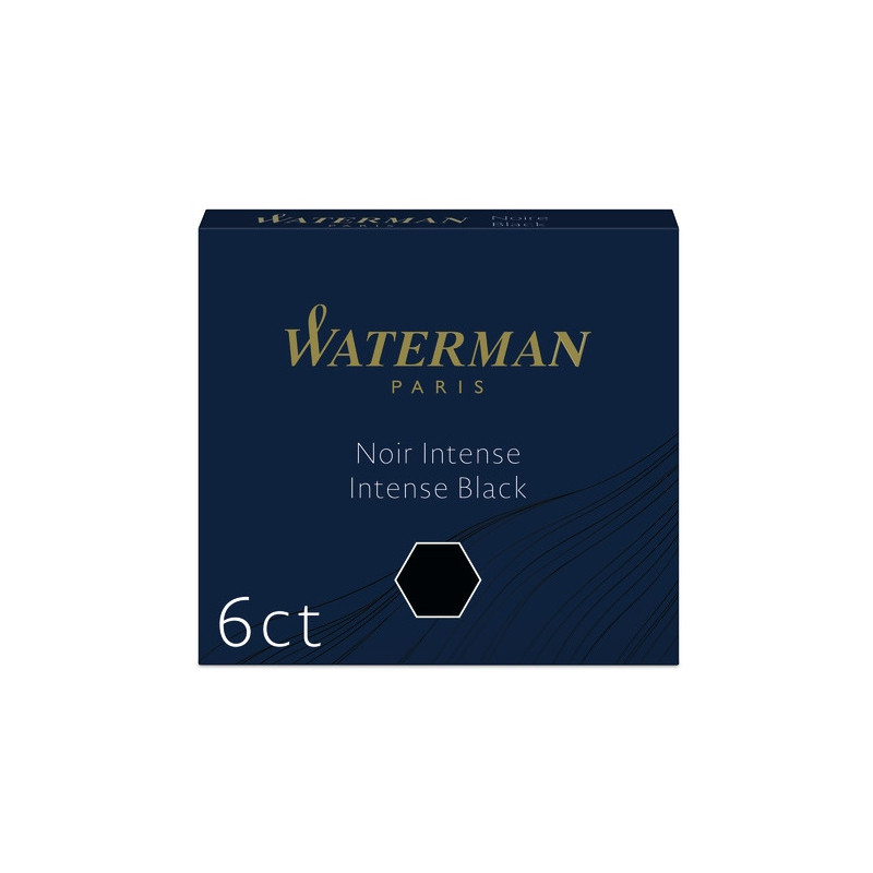 Naboje WATERMAN czarne krót.(6) 2052011 S0110940