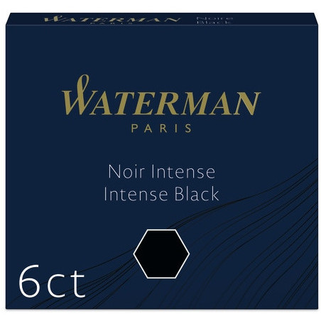 Naboje WATERMAN czarne krót.(6) 2052011 S0110940