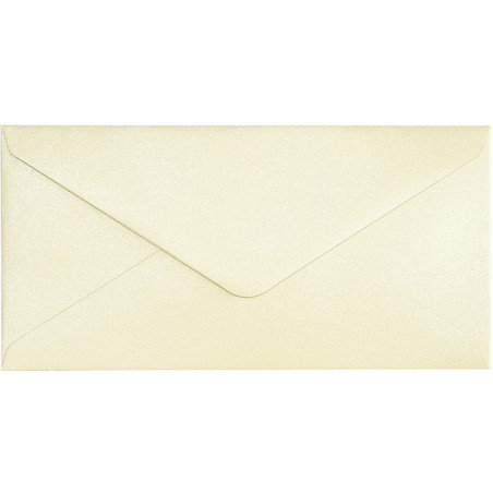 Koperta 80x160mm Pearl kremowy 150g. (10szt.) 280491 Galeria Papieru