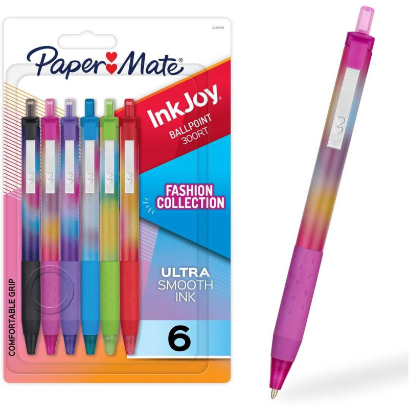 Zestaw długopisów INKJOY 6kol. 1,0mm PAPERMATE 2230924 / 2226846