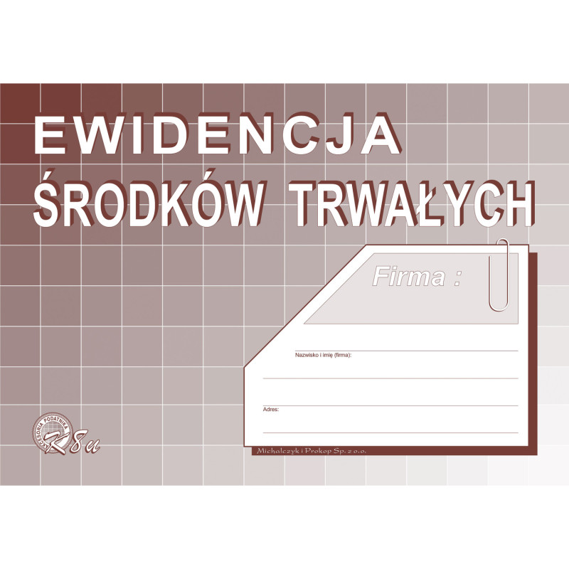 K-8U Ewidencja środków trwałych A5 MICHALCZYK I PROKOP