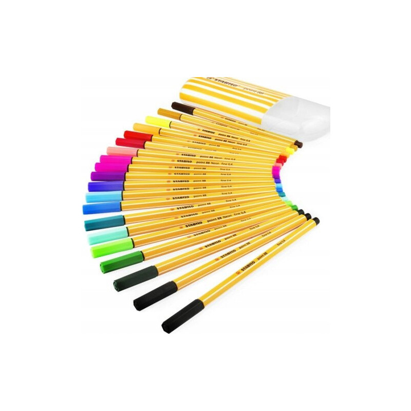 Cienkopis POINT 20szt (15+5 neon) 8820-0221 STABILO