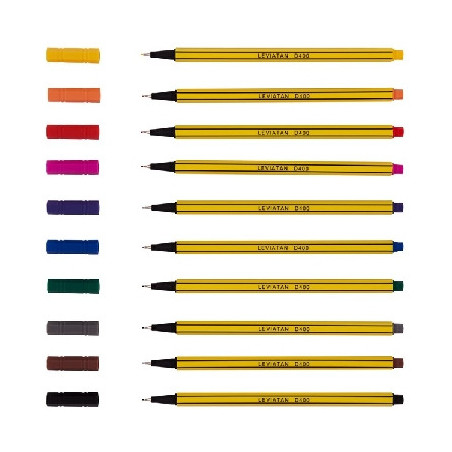 Cienkopis D400 10szt.mix 105226 LEVIATAN D.RECT