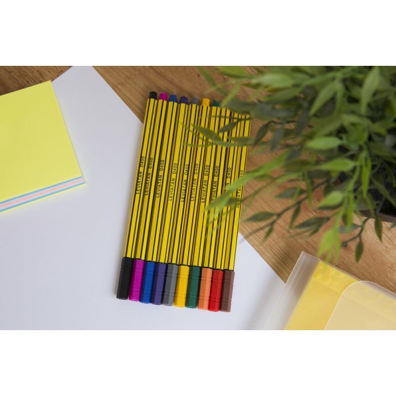 Cienkopis D400 10szt.mix 105226 LEVIATAN D.RECT