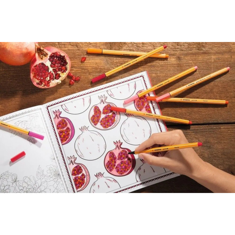 Cienkopis STABILO point 88/89 0.4mm ciemna ochra/beżowy