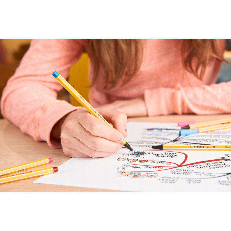 Cienkopis STABILO point 88/45 0.4mm brąz