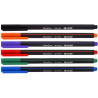 Cienkopisy 0,4mm 6 kolorów op. kartonowe MEMOBE MC100-99-06