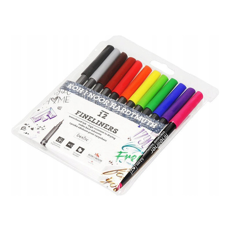 Cienkopis 12 kolorów 777021/AB01 KOH-I-NOOR