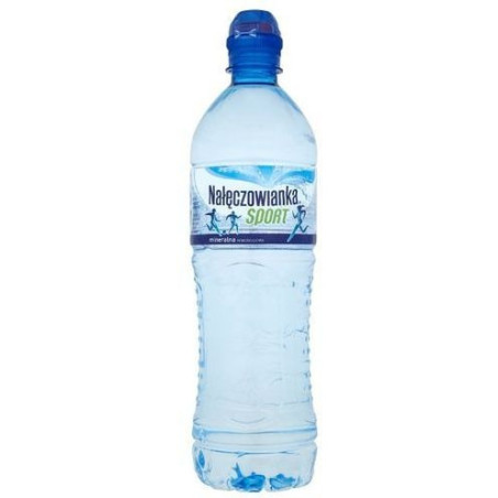 Woda NAŁĘCZOWIANKA SPORT 0,75L (6szt) niegazowana butelka PET z zatyczką, z kaucją
