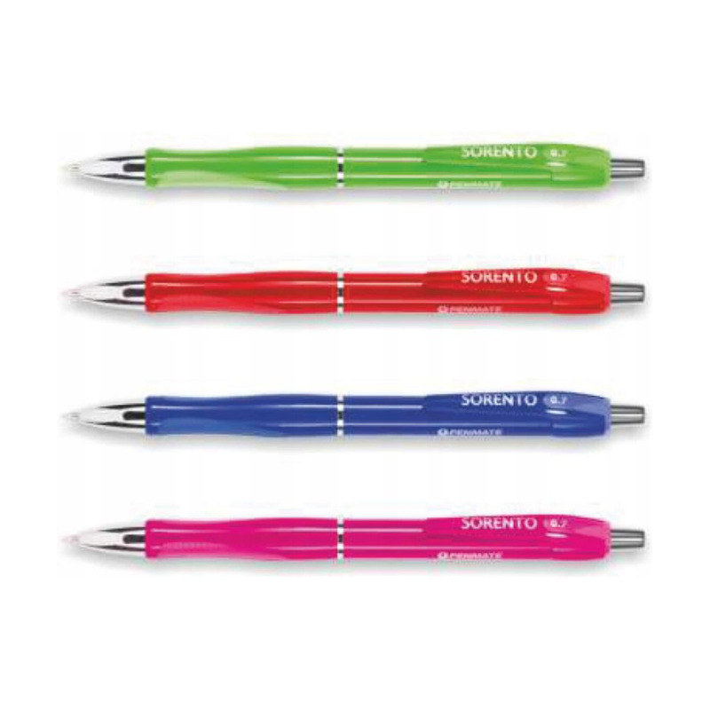 Długopis automatyczny SORENTO COLOUR niebieski 0.7mm mix kolor PENMATE TT7499