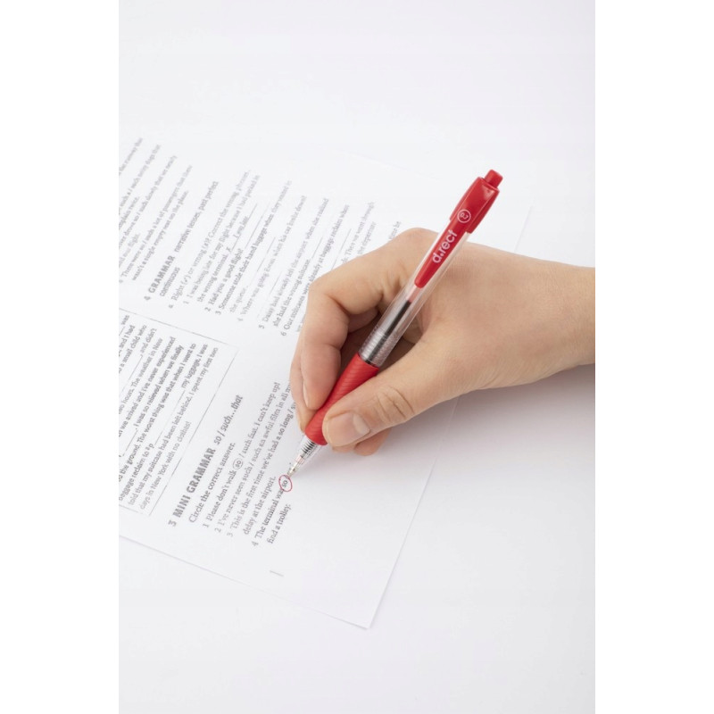 Długopis automatyczny 294A czerwony 101322 D.RECT