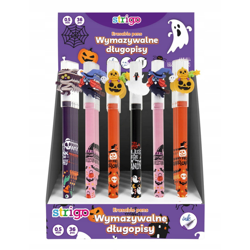 Długopis wymazywalny ze skuwką HALLOWEEN STRIGO