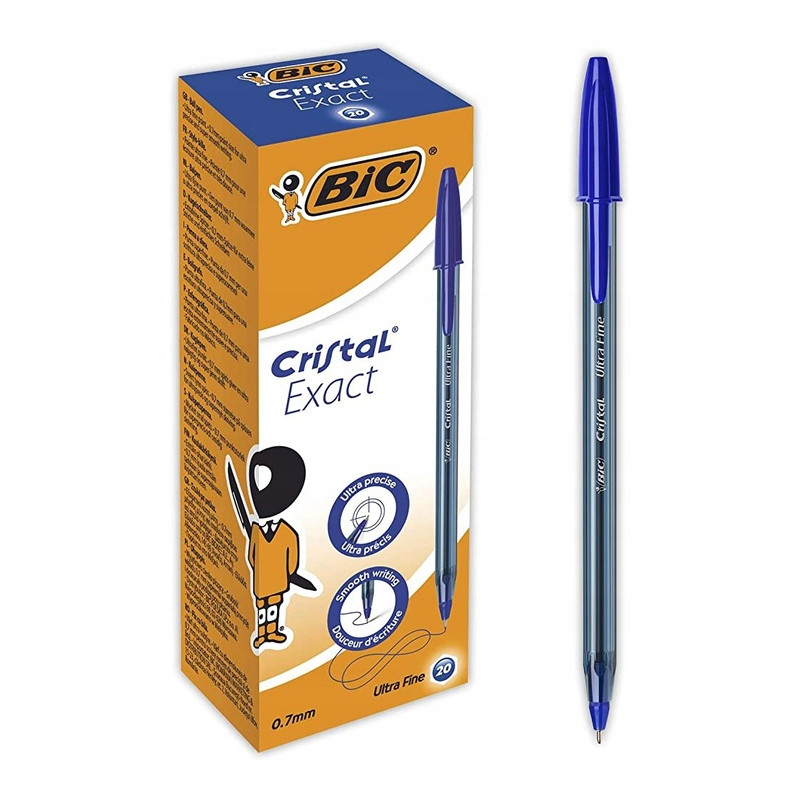 Długopis CRISTAL EXACT niebieski 0,7mm 992605 BIC