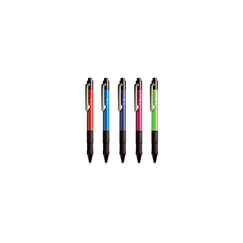 Długopis automatyczny niebieski 0,7mm KD941-NM obudowa mix kolorów TETIS