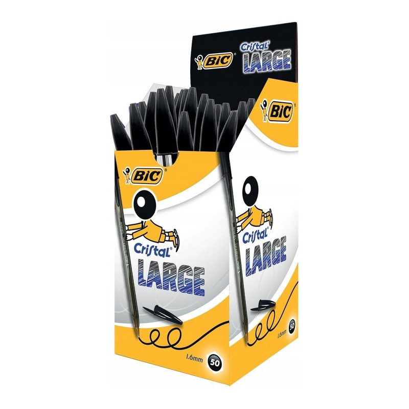 Długopis CRISTAL LARGE czarny 1.6mm 880648 BIC