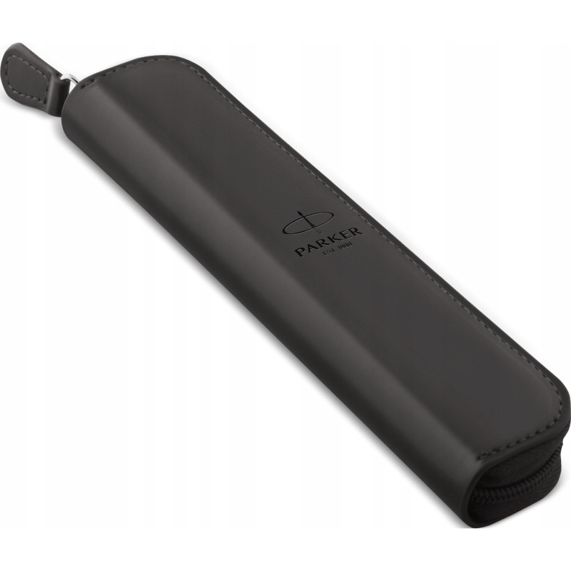 Etui skóropodobne PARKER pojedyncze na pióro lub długopis czarne zamykane ZIP POUCH 2216950
