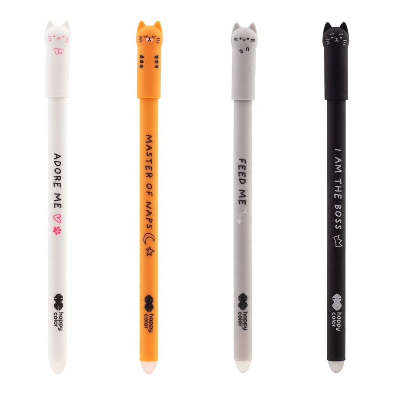 Długopis wymazywalny KITTY 0,5mm niebieski HA 4120 01KI-3 Happy Color