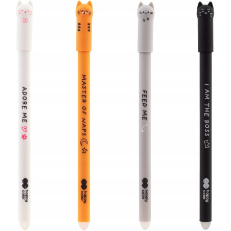 Długopis wymazywalny KITTY 0,5mm niebieski HA 4120 01KI-3 Happy Color