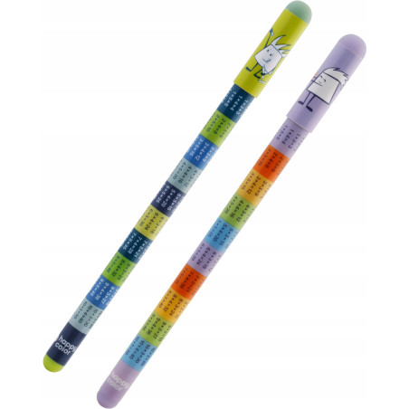 Długopis wymazywalny Tabliczka mnożenia 0,5mm niebieski HA 4120 01TM-3 Happy Color